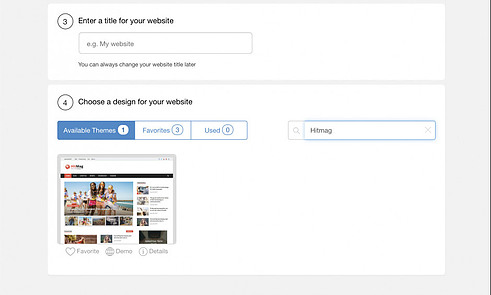 Step 3 Choose the Hitmag theme